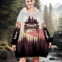 Load image into Gallery viewer, Personalized Off-Road Lover's Christmas Oversized Hoodie AOP Products PopCulturePrints