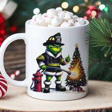 Load image into Gallery viewer, Personalized Firefighter Holiday Magic Mug Coffee Mug PopCulturePrints