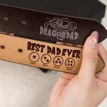 Load image into Gallery viewer, Customizable 'Best Dad Ever' Secret Message Men's Belt Belts PopCulturePrints