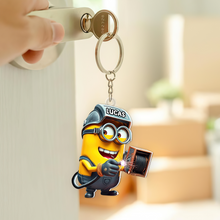 Load image into Gallery viewer, Personalized Welder Cartoon Keychain with Name Keychains PopCulturePrints