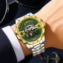 Load image into Gallery viewer, Nothing Runs Like A Deere - Personalized Men's Watch for Tractor Lovers Men's Watch PopCulturePrints