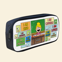 Load image into Gallery viewer, Simpsons-Inspired 'Today's Good Mood Is Sponsored By Weed' T-Shirt Pencil Case PopCulturePrints