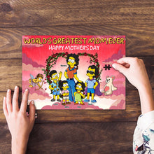 Load image into Gallery viewer, World's Greatest Mom Ever – Custom Personalized Jigsaw Puzzle Gift for Mom & Grandma Jigsaw Puzzles PopCulturePrints