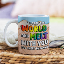 Load image into Gallery viewer, Personalized Couple Mug – 'I'll Melt With You' Design | Custom Valentine’s Day Gifts Coffee Mug PopCulturePrints