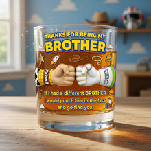 Load image into Gallery viewer, Thanks for Being My Brother Whiskey Glass - Personalized Gift for Brothers