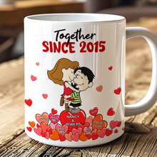 Load image into Gallery viewer, Personalized Couple Coffee Mug - Together Since 2021 Coffee Mug PopCulturePrints