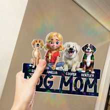 Load image into Gallery viewer, "A Special Love for Every Dog Mom" - Personalized Holographic Acrylic Plaque - Gift for Dog Moms, Dog Dads, and Pet Lovers Holographic Acrylic Plaque PopCulturePrints