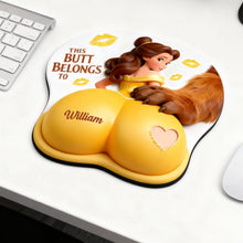 Load image into Gallery viewer, This Butt Belongs To William - Cheeky Touch Couple 3D Mouse Pad Mouse Pads PopCulturePrints