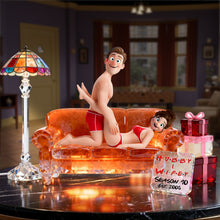 Load image into Gallery viewer, Love is in the Air! Personalize Your Cheeky Couple Acrylic Light Box - Perfect Anniversary Gift Light Box PopCulturePrints