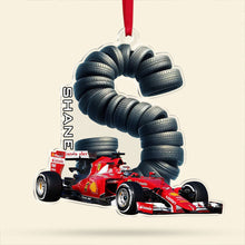 Load image into Gallery viewer, Personalized Racing Fan Ornament - Custom Letter Gift Ornament PopCulturePrints