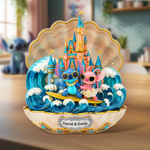 Load image into Gallery viewer, Celebrate Your Love: Summer Couple Acrylic Plaque - Personalized Gifts for Every Couple Shaped Plaques PopCulturePrints