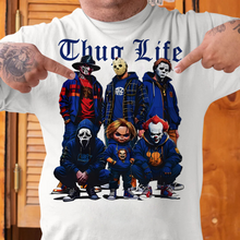 Load image into Gallery viewer, Thug Life Halloween Horror Icons Graphic T-Shirt Shirts PopCulturePrints