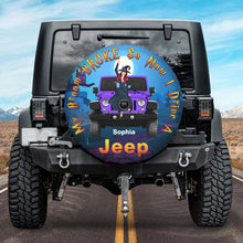 Load image into Gallery viewer, Personalized Jeep Girl Cap with Sunflower and Custom Name Tire Covers PopCulturePrints