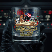 Load image into Gallery viewer, Celebrate Freedom: Personalized Drinking Glass for Patriots