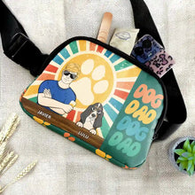 Load image into Gallery viewer, “Celebrating Dog Dads Everywhere” - Custom Retro Dog Dad Crossbody Belt Bag - Perfect Gift for Dog Lovers, Fathers & Pet Owners Crossbody Belt Bag PopCulturePrints