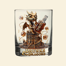 Load image into Gallery viewer, “Unleash Your Inner Hero!” - Personalized Legendary Sip Round Glass - Perfect Gift for Drinking Lovers & D&D Fans Glass PopCulturePrints