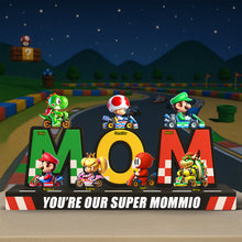 Load image into Gallery viewer, You're Our Super Mom! - Personalized Game Fans Plaque - Gift for Mom and Grandma Shaped Plaques PopCulturePrints
