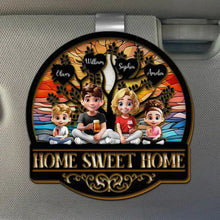 Load image into Gallery viewer, Home Sweet Home Family - Personalized Custom Car Visor Clip Car Visor Clip PopCulturePrints