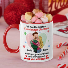 Load image into Gallery viewer, Personalized Romantic Christmas Mug for Couples - Unique Holiday Gift - Valentine's Day Gifts Coffee Mug PopCulturePrints