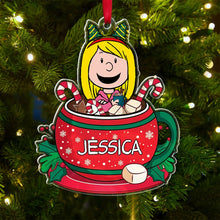 Load image into Gallery viewer, Personalized Christmas Ornament for Family - Custom Name Holiday Decoration Ornament PopCulturePrints