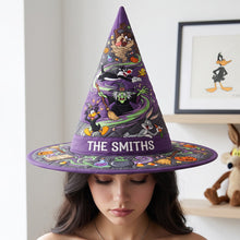 Load image into Gallery viewer, Spooky Quilted Witch Hat - Personalized Gifts For Halloween 02hatn140826 Quilted Witch Hat PopCulturePrints