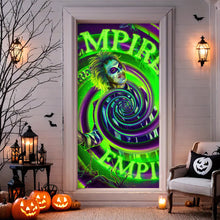 Load image into Gallery viewer, Halloween Spooky Movie Door Cover - Personalized Home Decor Door Covers PopCulturePrints