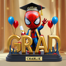 Load image into Gallery viewer, "Celebrate Your Achievement!" - Graduation Plaque - Personalized Gifts for Graduates - Custom Gift for Students, Friends, and Family Shaped Plaques PopCulturePrints