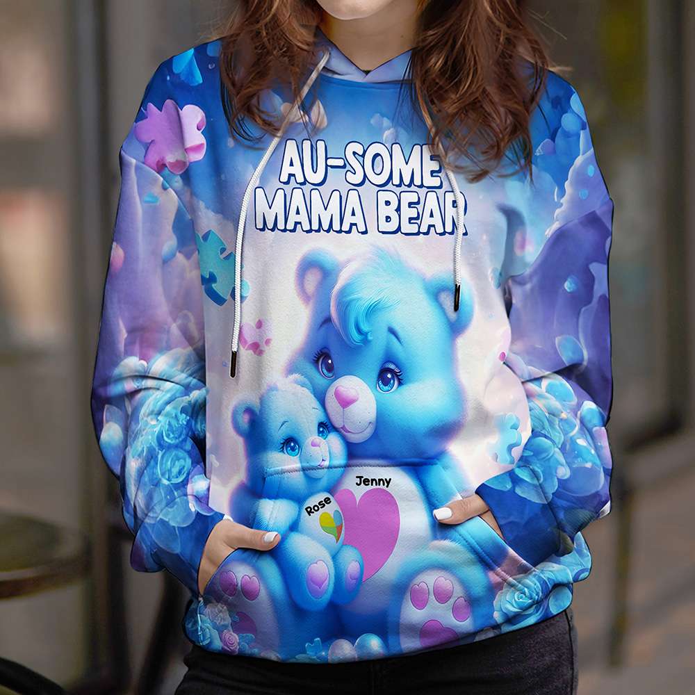 "Celebrate Your Unique Bond!" - Personalized 3D Shirt - Gift for Autism Mama and Grandmas AOP Products PopCulturePrints