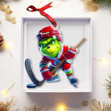 Load image into Gallery viewer, Personalized Ice Hockey Christmas Ornament for Fans Ornament PopCulturePrints
