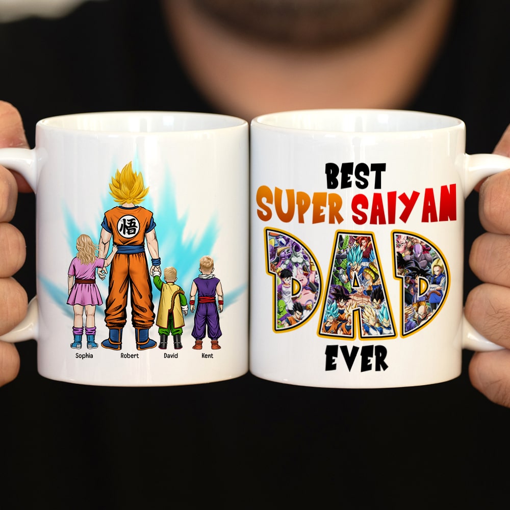 Best Super Saiyan Dad Personalized Coffee Mug Coffee Mug PopCulturePrints