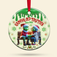 Load image into Gallery viewer, Personalized Couples Ornament - Growing Old Together | Valentine's Day Gifts Ornament PopCulturePrints