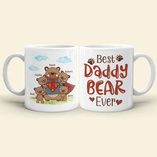 Load image into Gallery viewer, Personalized 'Best Daddy Bear Ever' Coffee Mug Coffee Mug PopCulturePrints