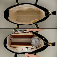 Load image into Gallery viewer, Grandma Little Hearts - Personalized Leather Tote Bag Leather Tote Bag PopCulturePrints