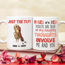 Load image into Gallery viewer, Personalized Couple Coffee Mug - All My Thoughts Involve Me and You Coffee Mug PopCulturePrints