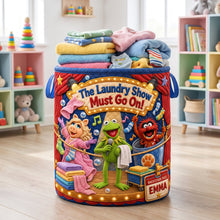 Load image into Gallery viewer, The Laundry Must Go On Quilted Laundry Basket - Personalized Gifts 03haqn180726 Laundry Basket PopCulturePrints