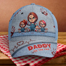 Load image into Gallery viewer, Personalized Classic Cap for Dad - Horror Movie Theme Caps PopCulturePrints