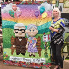 Load image into Gallery viewer, Happiness Is Growing Old With You - Personalized Together Forever Blanket for Couples Blanket PopCulturePrints