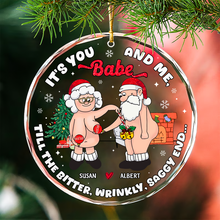 Load image into Gallery viewer, Personalized Funny Couples Christmas Ornament - Unique Valentine's Day Gifts Ornament PopCulturePrints