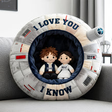 Load image into Gallery viewer, "I Love You!" Custom Shape Pillow - Personalized Gift for Couples, Friends & Family Pillow PopCulturePrints