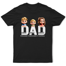 Load image into Gallery viewer, Dad - The Man The Myth The Legend - Personalized T-Shirt for Dads, Grandpas, and Father Figures T-shirt PopCulturePrints
