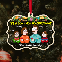 Load image into Gallery viewer, Custom Family Christmas Ornament: Doh-Ho-Ho Design Ornament PopCulturePrints