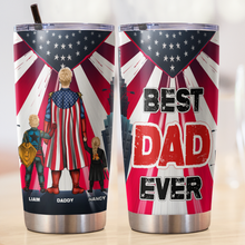 Load image into Gallery viewer, Best Dad Ever - Personalized Tumbler for Dad Tumbler Cup PopCulturePrints