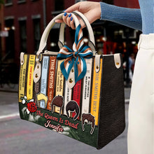 Load image into Gallery viewer, "The Queen Is Dead" - Personalized Leather Bag for Music Lovers Leather Bag PopCulturePrints