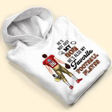 Load image into Gallery viewer, Personalized Mom Shirt - Favorite Football Player Design Shirts PopCulturePrints