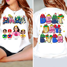 Load image into Gallery viewer, Mama, Best Day Ever - Personalized Gift Shirt for Mom, Grandma, and Loved Ones Shirts PopCulturePrints
