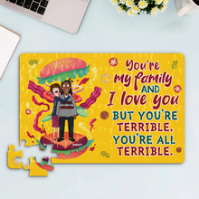 Load image into Gallery viewer, Personalized Burger Lover Jigsaw Puzzle for Couples Jigsaw Puzzles PopCulturePrints