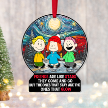 Load image into Gallery viewer, Personalized Christmas Ornament for Friends - Starry Night Design Ornament PopCulturePrints