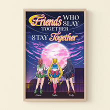 Load image into Gallery viewer, Personalized Best Friends Anime Canvas Poster & Canvas PopCulturePrints