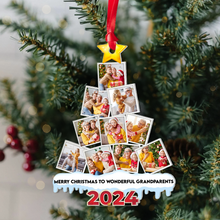 Load image into Gallery viewer, Custom Grandparents Christmas Photo Ornament - 2024 Ornament PopCulturePrints