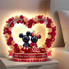 Load image into Gallery viewer, And They Lived Happily Ever After - Romantic Couple Acrylic Light Box - Personalized Gift for Couples, Anniversaries, and Weddings Light Box PopCulturePrints